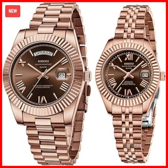 Analog Quartz Dress Watch Stainless Steel Water Resistant Date Display main image 7
